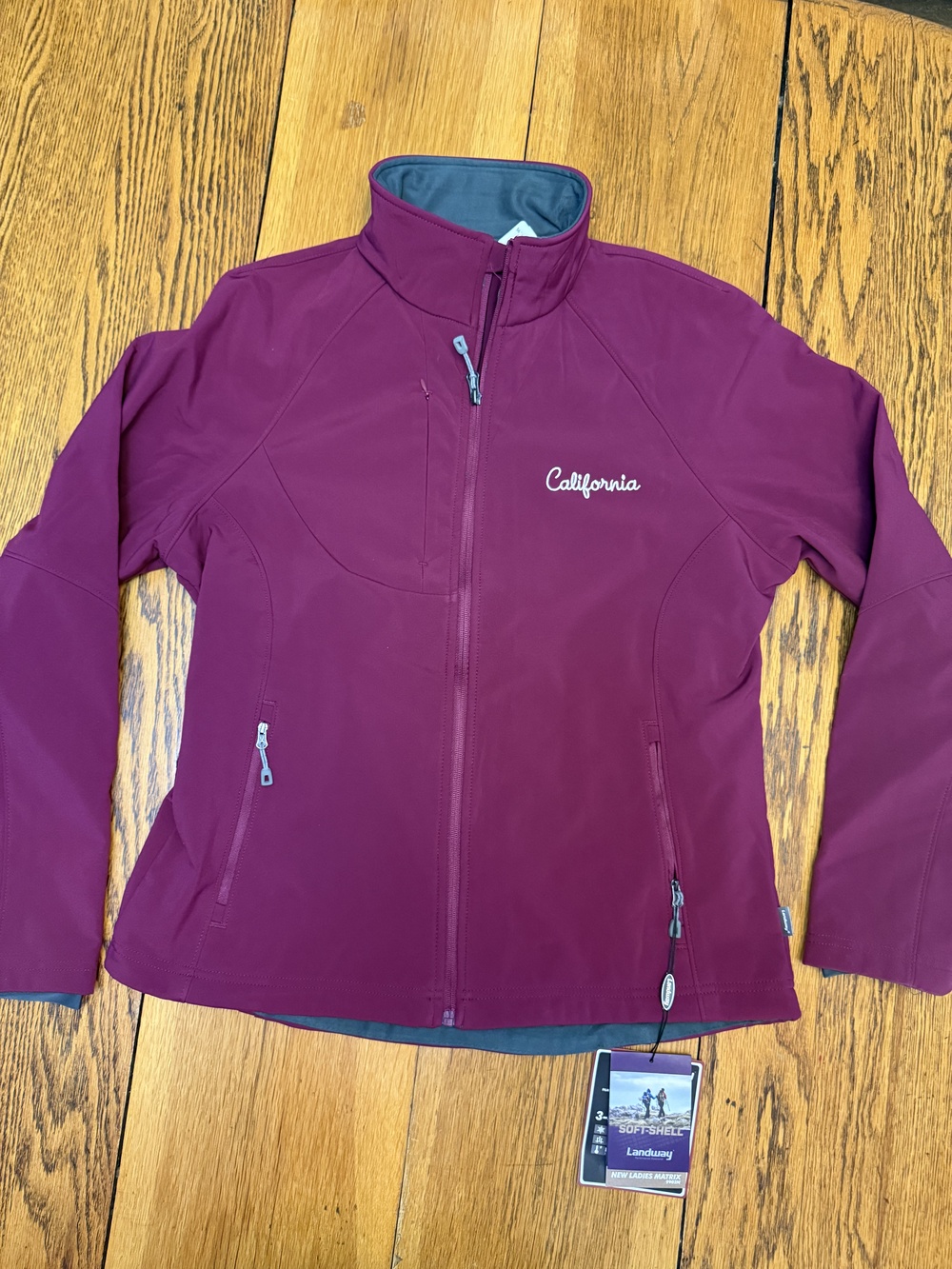 Landway Softshell Jacket Womens 2XL Fuschia California Matrix 9902N 3-Layer New